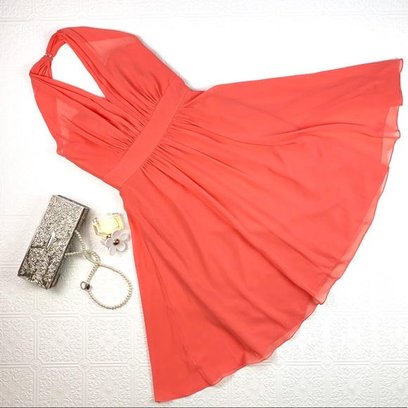 Jasmine Dresses & Skirts - B2 Jasmine Peach Halter Dress SZ 8